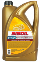 Масло моторное полусинтетическое Siboil Суперk 5W40 API SG/CD, 4л., Обнискоргсинтез АОk